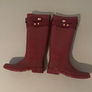 Coach rubber boots